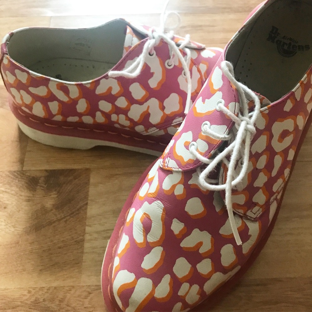 Doc Martens Pink Leopard Shoes